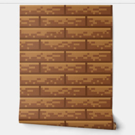 Behang Pixel-Art "WOODPLANKS" 8 bit Var03