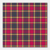 Behang - Rood, Geel en Groen Tartan (Voorkant)