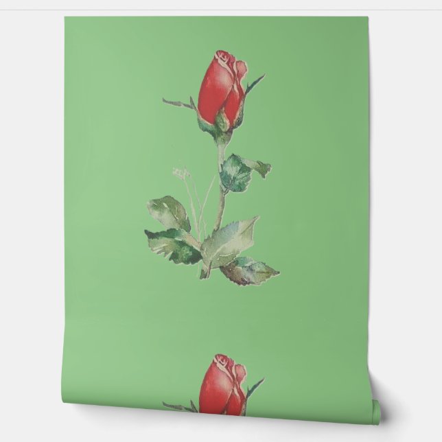 Behang roos stijl ontwerp (Afrollen)