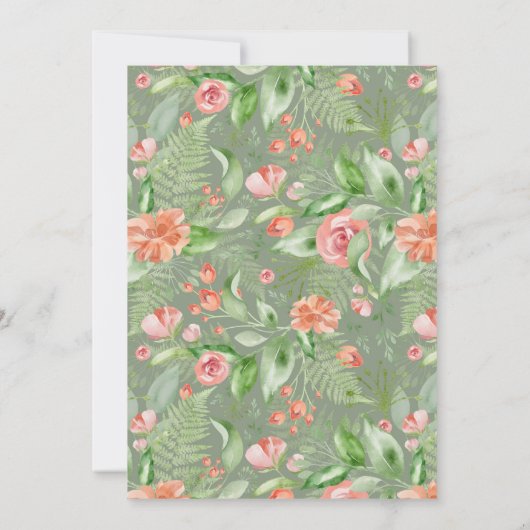  Behang Rozen Floral 80th Kaart (Achterkant)