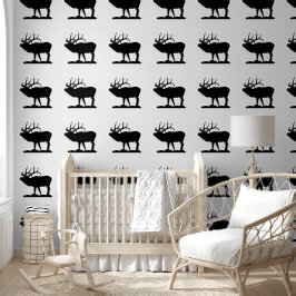 Behang - Stag Silhouette