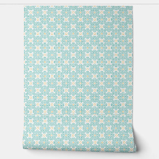 Behang Teal & Goud Arabesk Muurschildering – Moder