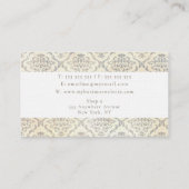  behang vergulde vogelschaar visitekaartje (Achterkant)