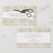  behang vergulde vogelschaar visitekaartje (Voorkant / Achterkant)