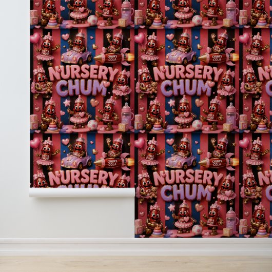 Behang voor de kinderkamer/Behang met Chums Cola (Applicatie)
