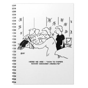 Behangen en Huis Decoratie Cartoon Notitieboek