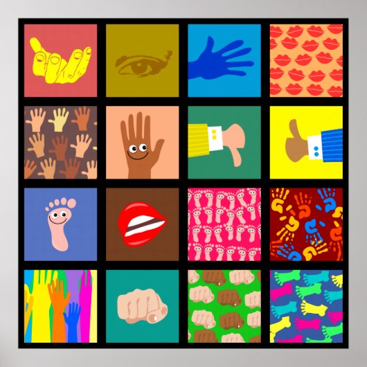 Behangpapier voor anatomische Tegel Poster (Voorkant)