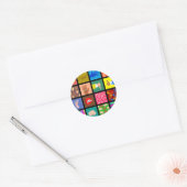 Behangpapier voor anatomische Tegel Ronde Sticker (Envelop)