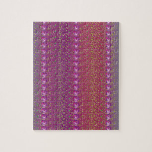 Behangpatroon met vintage bloemen en viooltjes bij legpuzzel