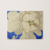 Behangpatroon met vintage bloemen legpuzzel (Horizontaal)