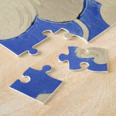 Behangpatroon met vintage bloemen legpuzzel (Zijkant)