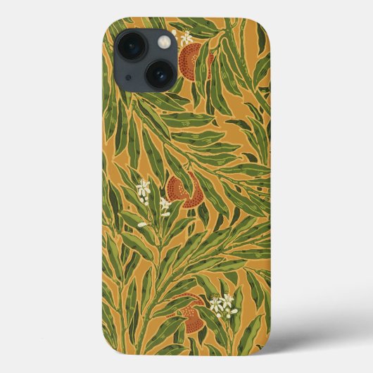  behangpatroon oranje boomillustraties Case-Mate iPhone case (Achterkant)