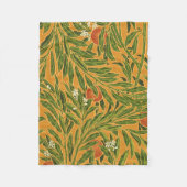  behangpatroon oranje boomillustraties fleece deken (Voorkant)