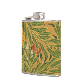  behangpatroon oranje boomillustraties heupfles (Links)