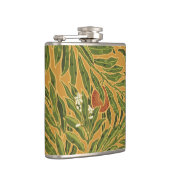  behangpatroon oranje boomillustraties heupfles (Rechts)