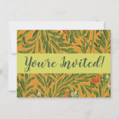  behangpatroon oranje boomillustraties kaart (Voorkant)