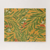 behangpatroon oranje boomillustraties legpuzzel (Horizontaal)