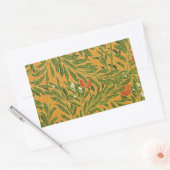  behangpatroon oranje boomillustraties rechthoekige sticker (Envelop)
