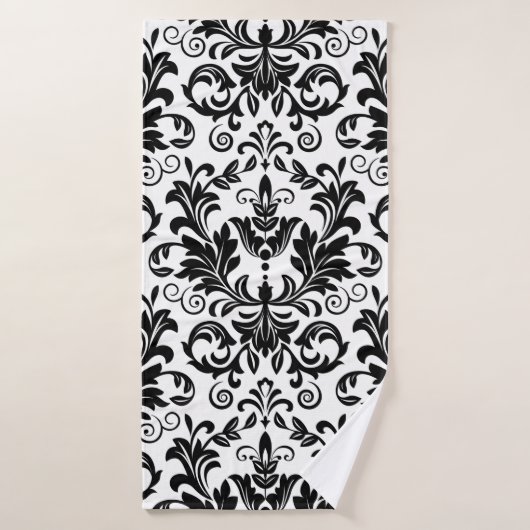 Behangsel in de stijl van Baroque. Naadloze backgr Badhanddoek (Badhanddoek)