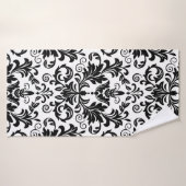 Behangsel in de stijl van Baroque. Naadloze backgr Badhanddoek (Badhanddoek)