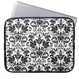 Behangsel in de stijl van Baroque. Naadloze backgr Laptop Sleeve