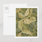 Behangselontwerp met kleuren van Acanthus/Woodland Briefkaart (Voorkant / Achterkant)