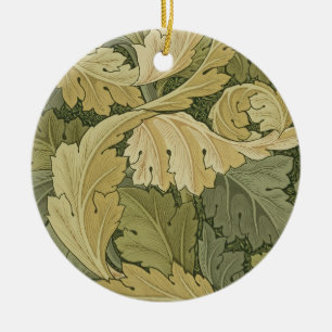 Behangselontwerp met kleuren van Acanthus/Woodland Keramisch Ornament