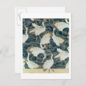 Behangselontwerp, van de Silver Studio, c.1890 Briefkaart (Voorkant / Achterkant)