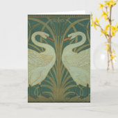 Behangselontwerp voor paneel van "Swan, Rush & Iri Kaart (Gele Bloem)