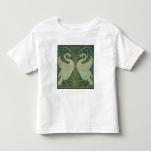 Behangselontwerp voor paneel van "Swan, Rush & Iri Kinder Shirts