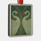 Behangselontwerp voor paneel van "Swan, Rush & Iri Metalen Ornament (Rechts)