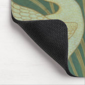 Behangselontwerp voor paneel van "Swan, Rush & Iri Muismat (Hoek)