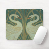 Behangselontwerp voor paneel van "Swan, Rush & Iri Muismat (Met muis)