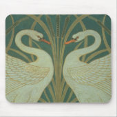 Behangselontwerp voor paneel van "Swan, Rush & Iri Muismat (Voorkant)