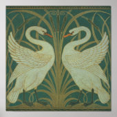 Behangselontwerp voor paneel van "Swan, Rush & Iri Poster (Voorkant)