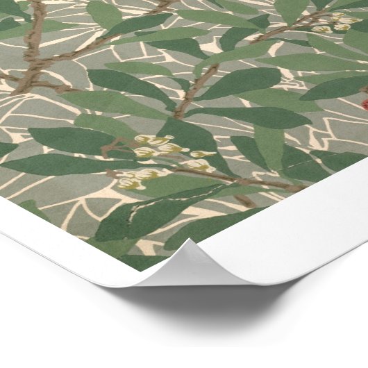 Behangselpapier "Arbutus", ontworpen door Kathleen Poster (Hoek)