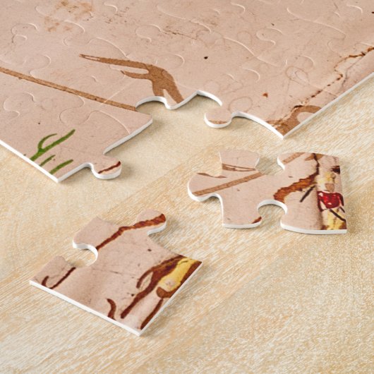  behangselpapier met cowboys - 520 stuk legpuzzel (Zijkant)