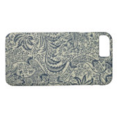 Behangselpapier met marineblauw zeewier Case-Mate iPhone case (Achterkant (Horizontaal))