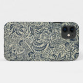Behangselpapier met marineblauw zeewier Case-Mate iPhone case (Achterkant (horizontaal))