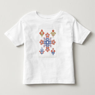 Behangselpapier, met viliet, iris en tulpenmotief, kinder shirts