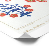 Behangselpapier, met viliet, iris en tulpenmotief, poster (Hoek)