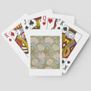 Behangselpapier voor chrysanthemum, 1876 (behangse pokerkaarten