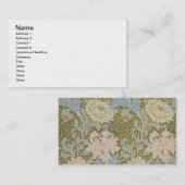 Behangselpapier voor chrysanthemum, 1876 (behangse visitekaartje (Voorkant / Achterkant)