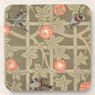 Behangselpapier voor de Trellis met een groene ach Drankjes Onderzetter