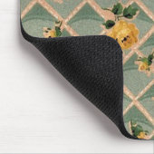  behangselpapier voor Gele rozen - Mousepad Muismat (Hoek)