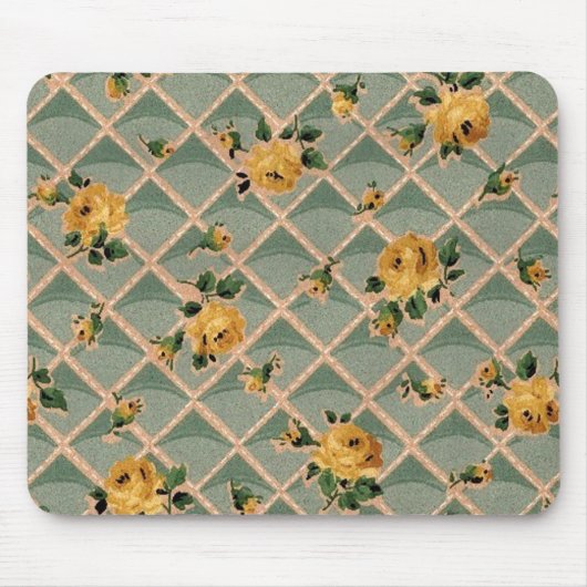  behangselpapier voor Gele rozen - Mousepad Muismat (Voorkant)