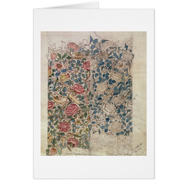 Behangselpapier voor Rozen (potlood en m/c op papi (Voorkant)