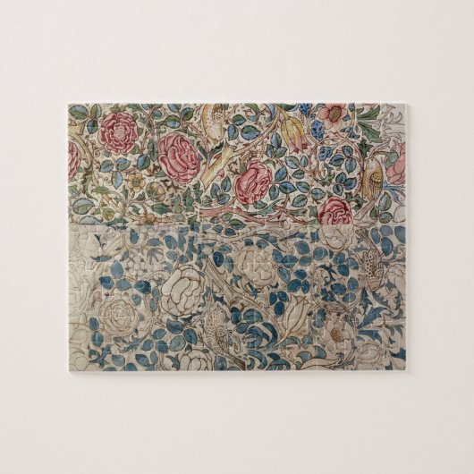 Behangselpapier voor Rozen (potlood en m/c op papi Legpuzzel (Horizontaal)