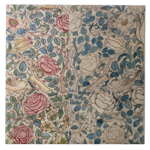 Behangselpapier voor Rozen (potlood en m/c op papi Tegeltje