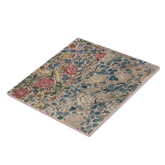 Behangselpapier voor Rozen (potlood en m/c op papi Tegeltje (Zijkant)